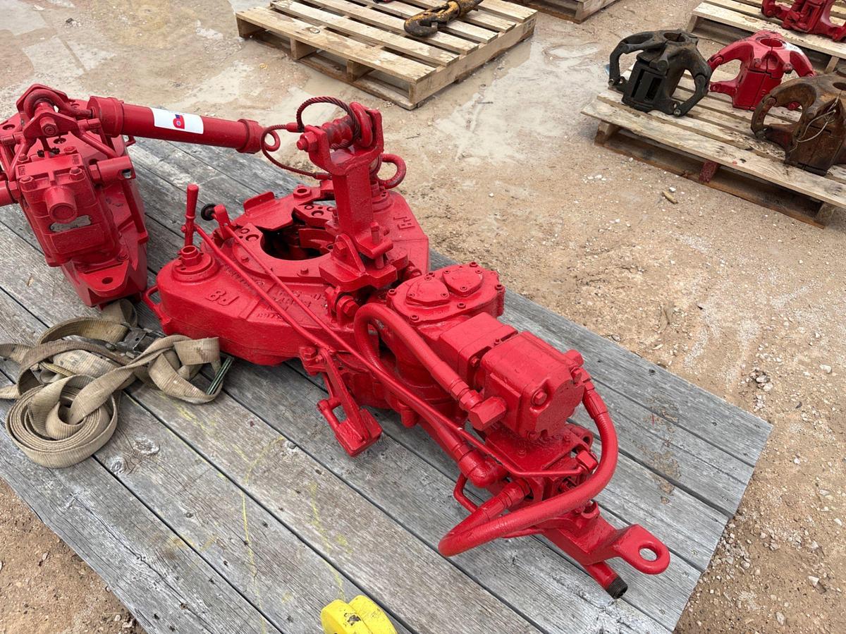Used BJ model RS hydraulic tubing tong