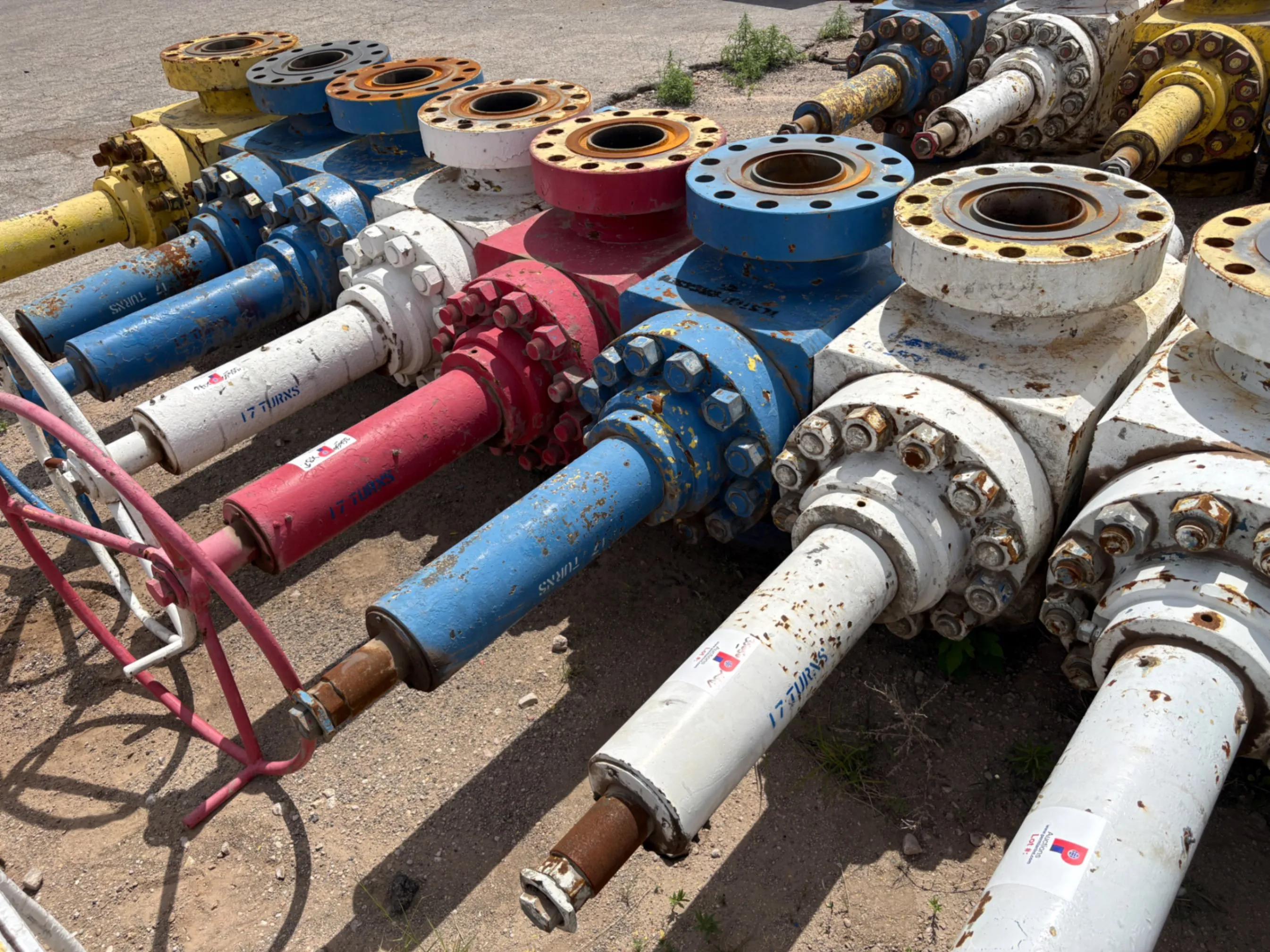 Used (3x$) (3) 7-1/16” 10k frac valves