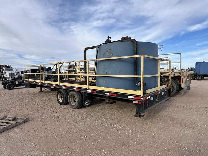 Used 40 BBL DIESEL POWERED MIXING UNIT MTD ON 30’X99” SHOP BUILT GOOSENECK TRAILER