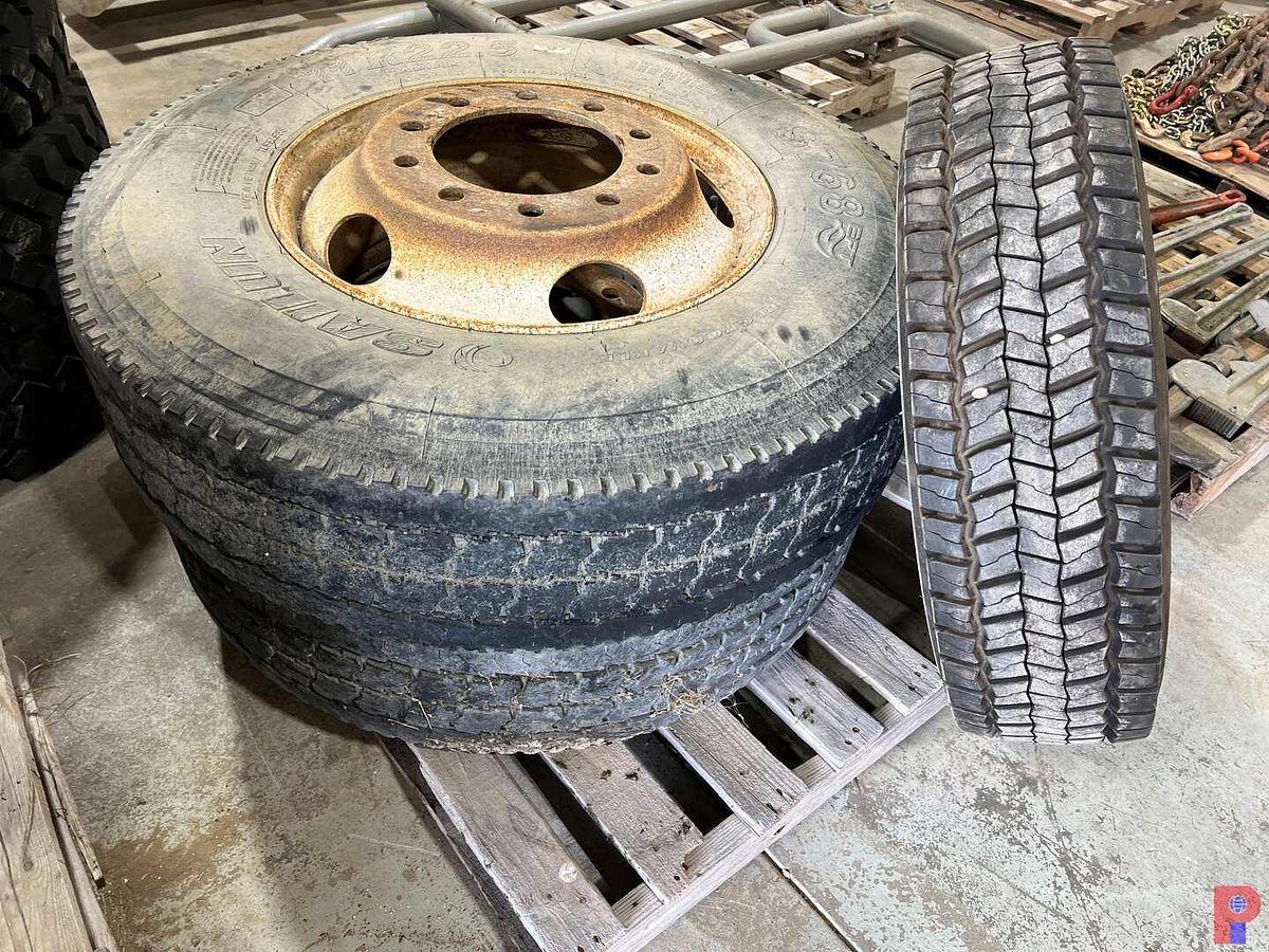 Used 2 PALLETS USED WHEELS & TIRES