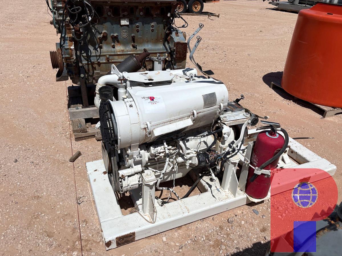 Used DEUTZ 4105TE2 4-CYLINDER DIESEL ENGINE, SKIDDED