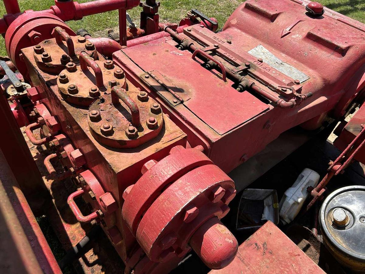 Used GASO 3969 WS 4" X 5 SKID MTD TRIPLEX WELL SERVICE PUMP