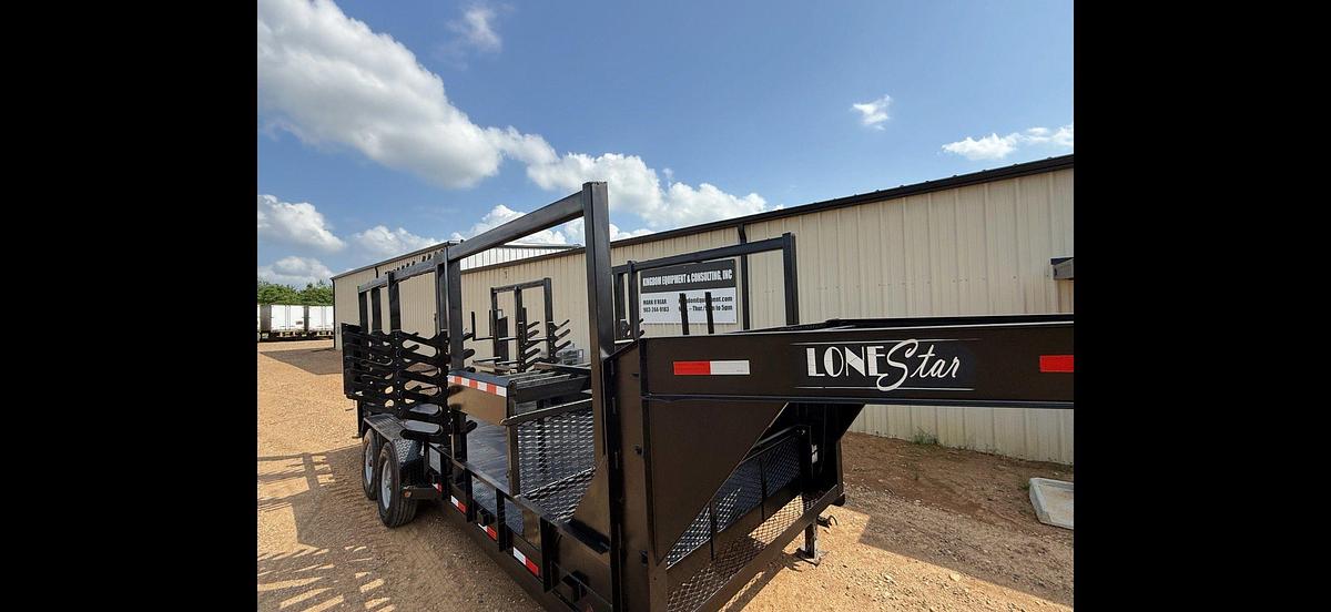 Used 2018 NWT HOLDINGS LONESTAR 20' T/A MONORAIL GOOSENECK TRAILER