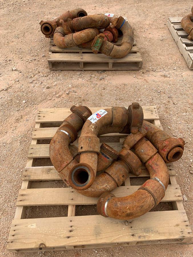 Used (12) 2 Pallets of 3” 1502 Style 50- FxF Swivel Chiksans