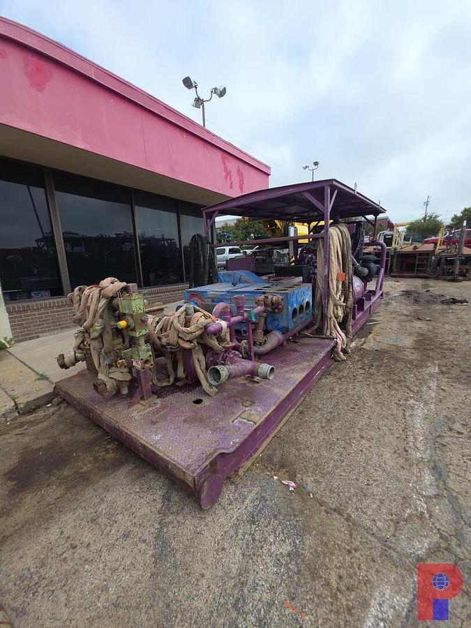 Used JWS 340 TRIPLEX PUMP P/B DETROIT DIESEL SERIES 60 ENGINE,
