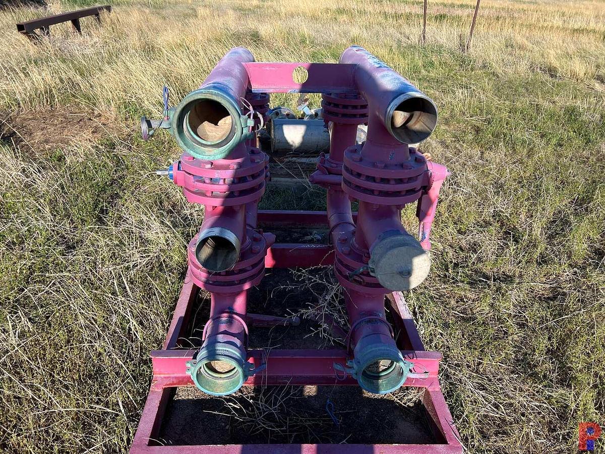 Used SKIDDED SIX VALVE MANIFOLD