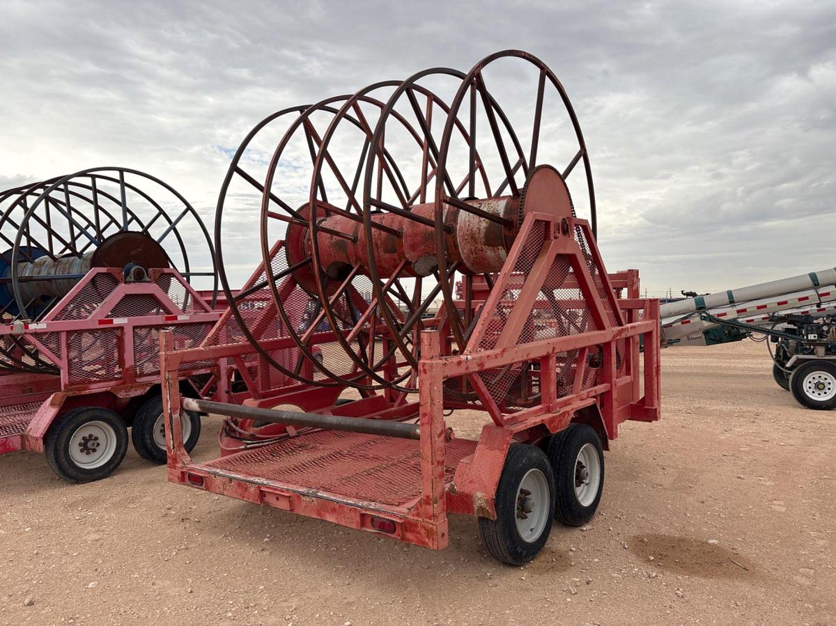 Used 2014 LAYFLAT T/A GOOSENECK REEL TRAILER