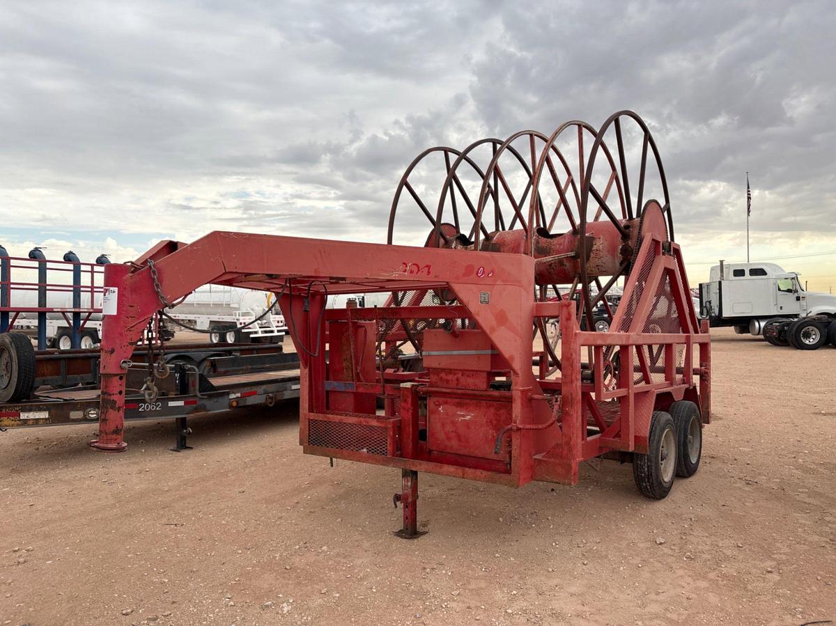 Used 2014 LAYFLAT T/A GOOSENECK REEL TRAILER
