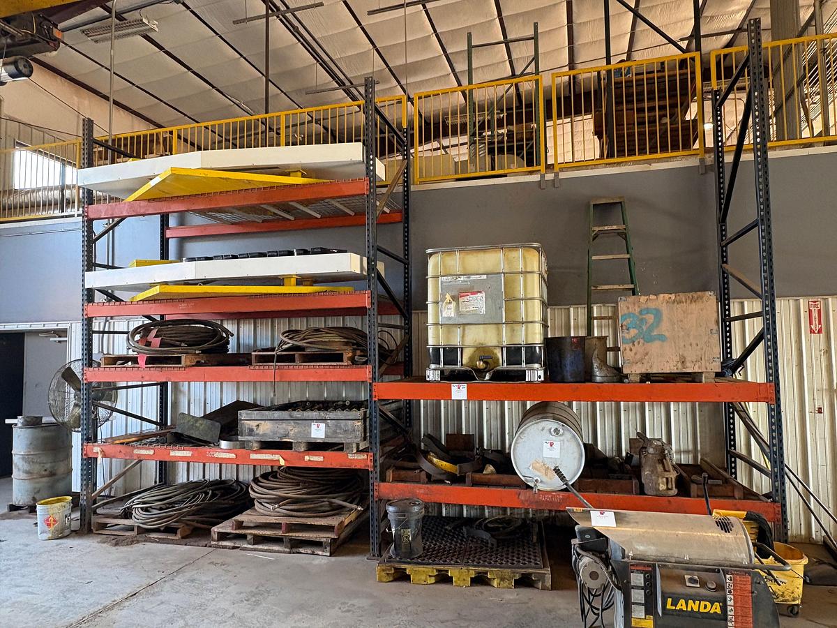 Used 20.5’ x 4’ x 14’ pallet rack shelving