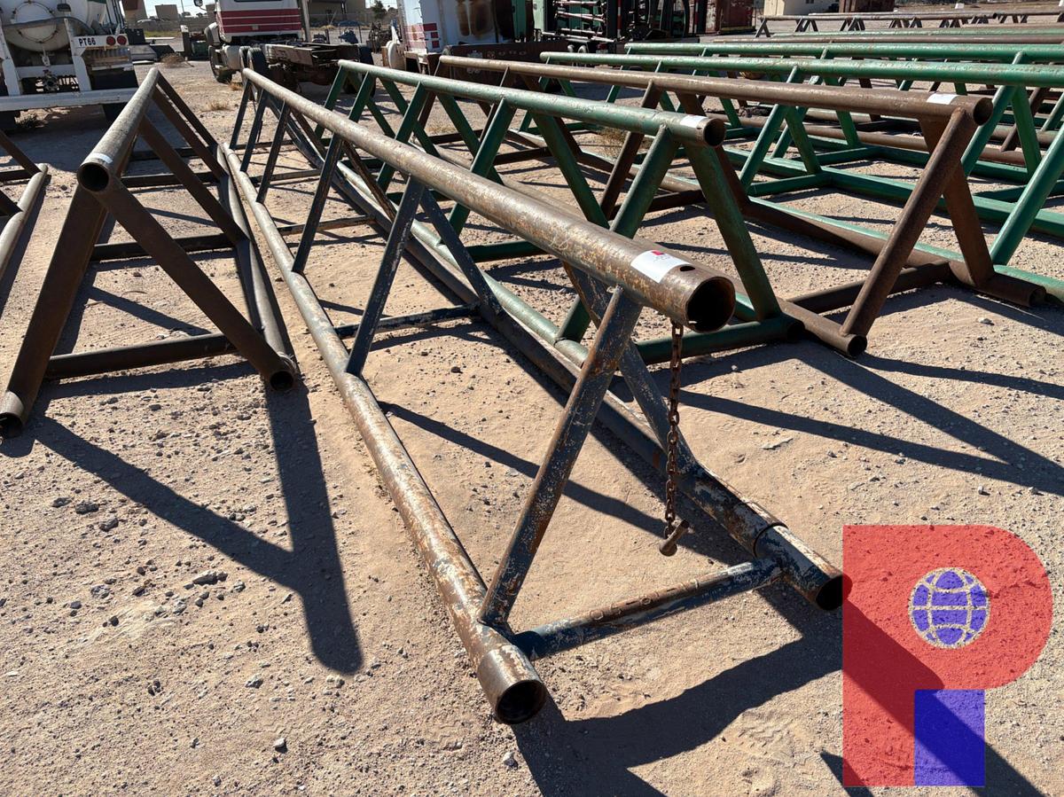 Used (2X$) 35’ X 40” TRIANGLE PIPE RACKS