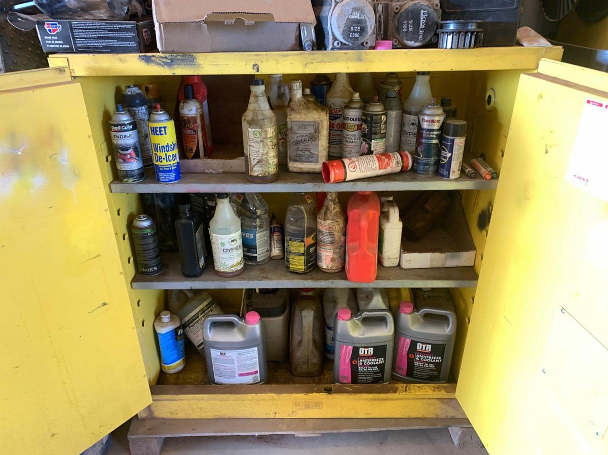 Used 2 JUSTRITE Flammable Liquids Storage Cabinet