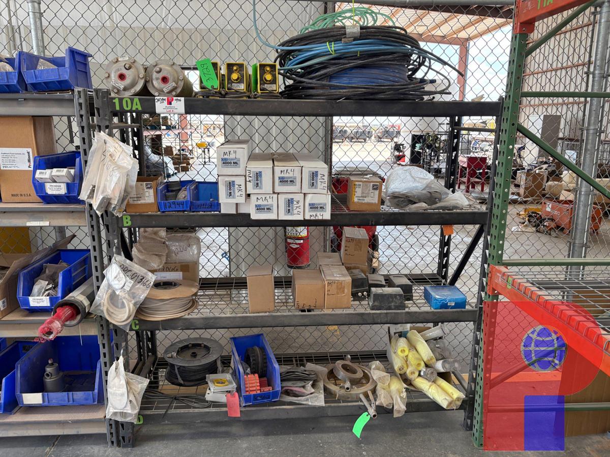 Used 6’ X 2’ X 6’ SHELF W/ CONTENTS