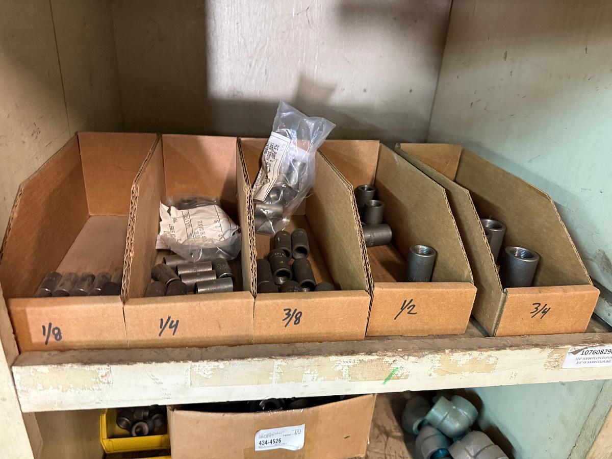 Used SECTION OF (100+) MOSTLY 1/8” THRU 3” 2K WP HEAVY WALL PIPE FITTINGS