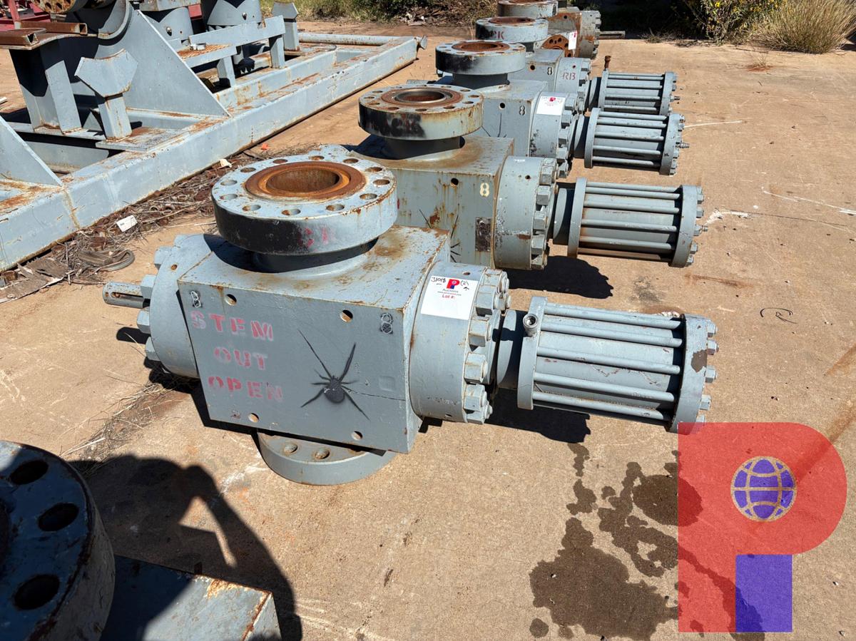 Used (2X$) (2) 7-1/16” 10K HYDRAULIC FRAC VALVES
