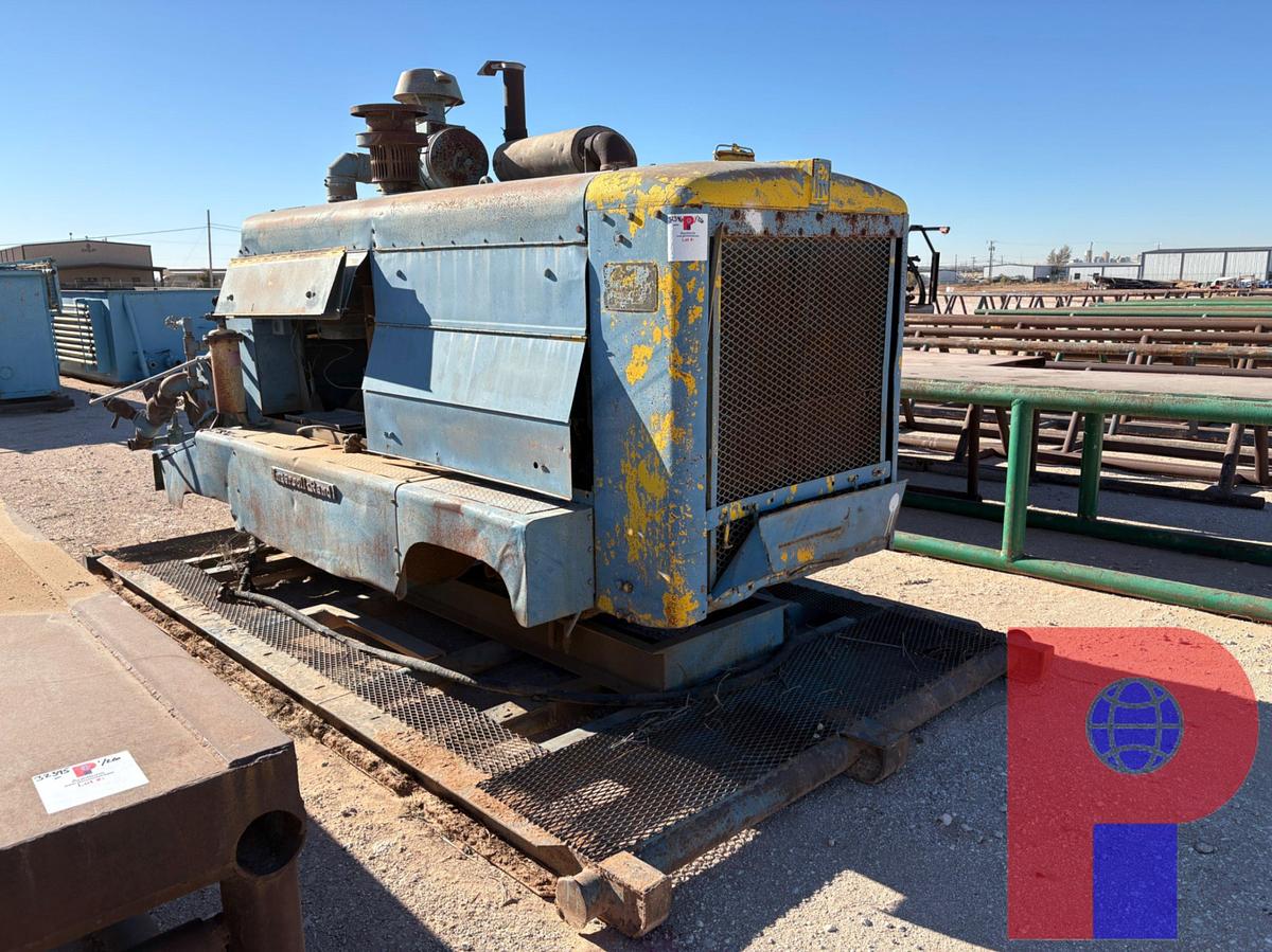 Used INGERSOLL RAND GYROFLOW AIR COMPRESSOR P/B: DIESEL ENGINE, SKIDDED