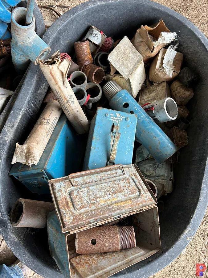 Used (2 X $) (2) MISC TUBS W/ FISHING TOOLS