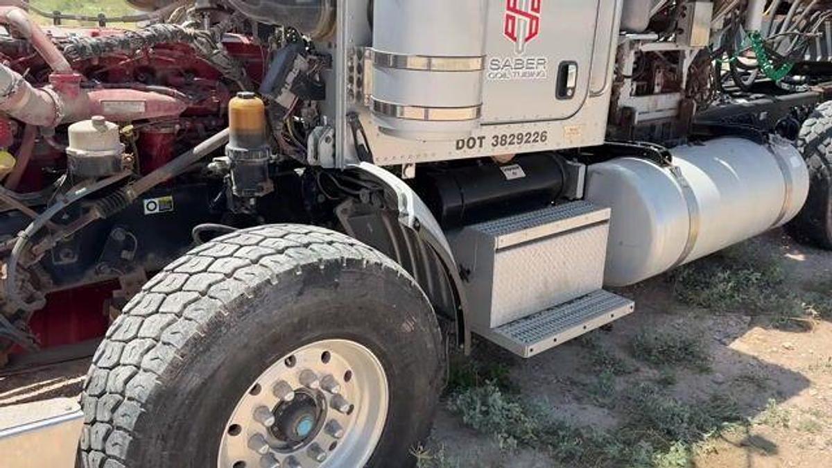 Used 2013 PETERBILT 367 QUAD AXLE COIL TUBING HAUL TRUCK