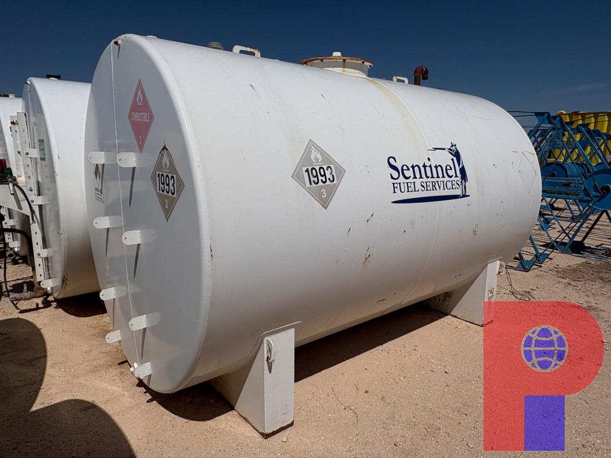 Used 12’ X 7’ 3,000 GALLON FUEL TANK W/ TRANSFER PUMP & HOSE