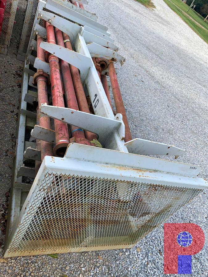 Used (23) 4’- 10’ JTS. OF 3” FIG 1502 15K WP FLOW IRON ON TRANSPORT RACK