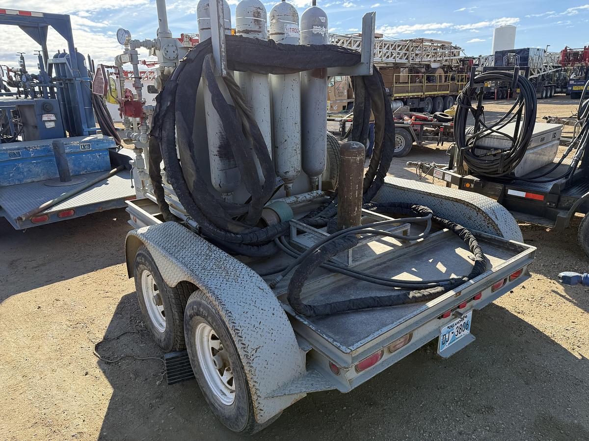 Used 10’ T/A 2-STATION BUMPER PULL ACCUMULATOR TRAILER