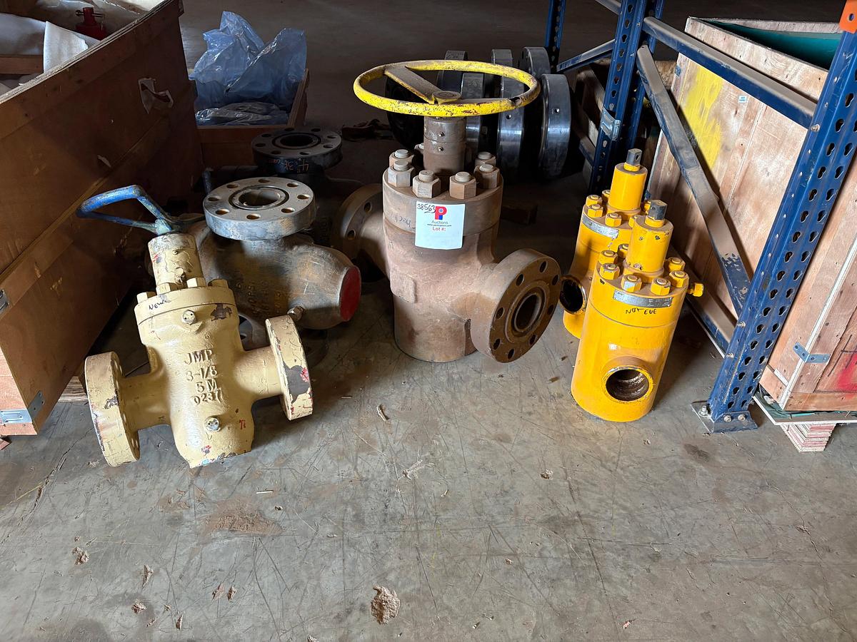Used (2) 4-1/16” 3K, (1) 4” 10k, (1) 3-1/8 5k, & (2) 80mm gate valves