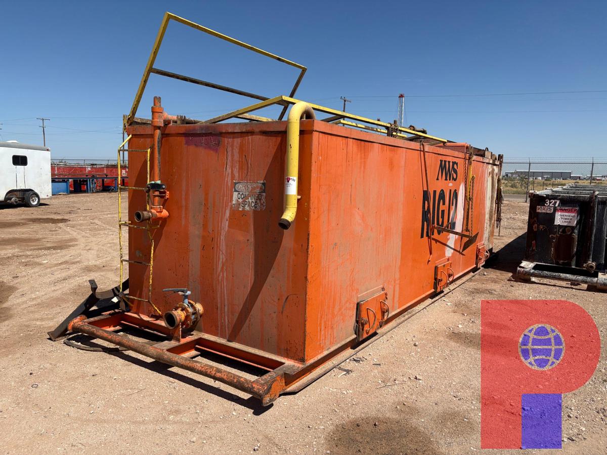Used 22’ X 7’ X 6’ OPEN TOP FLUID TANK