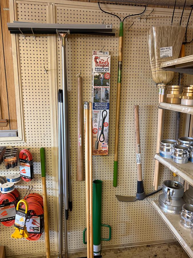 Used Hardware contents of pegboard