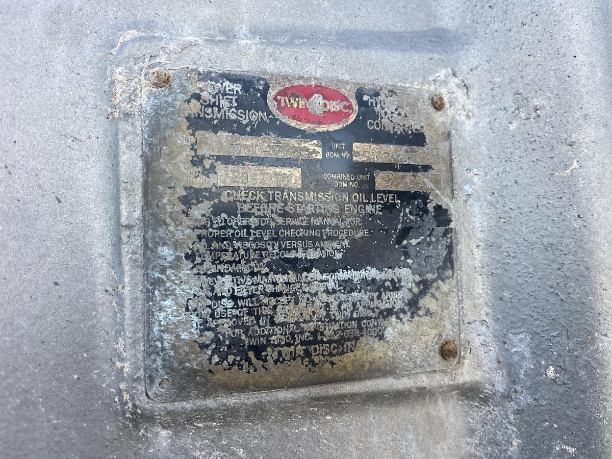 Used TWIN DISC TA90-7600 POWER SHIFT TORQUE CONVERTER TRANSMISSION