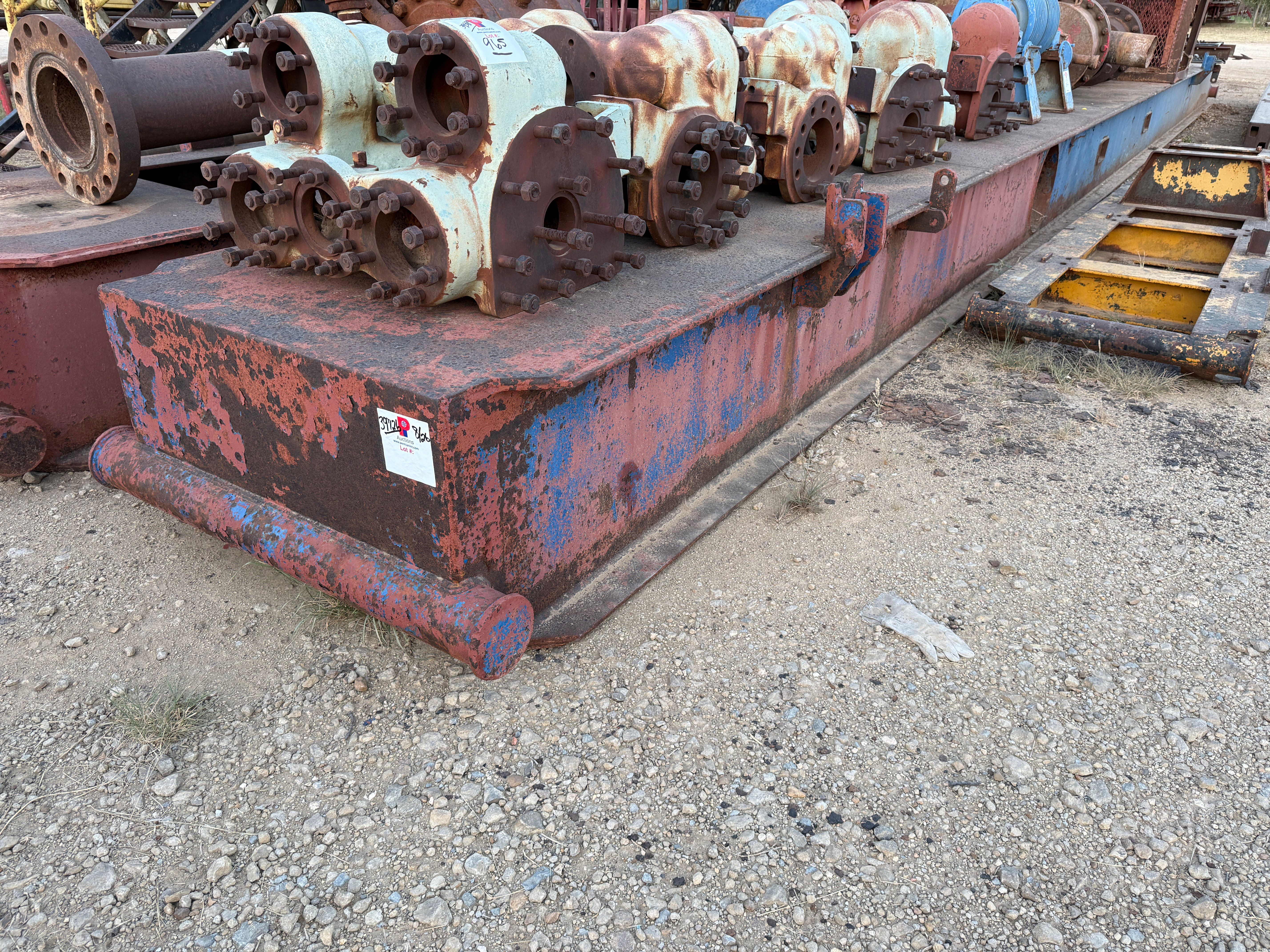 Used (2) 50’ x 4’ x 2’ PONY SUBSTRUCTURES W/ 19” UTILITY HOLE & FORK POCKETS, SKIDDED