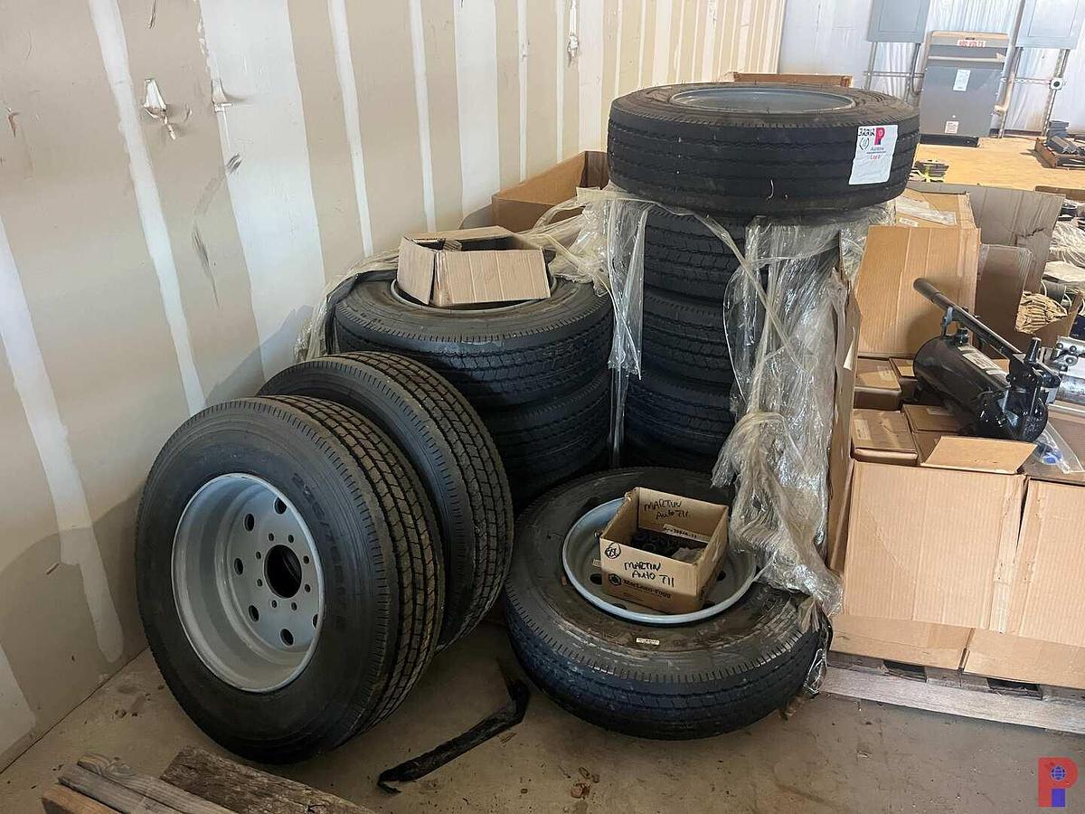 Used (11) 235/75R17.5” TIRES W/ WHEELS