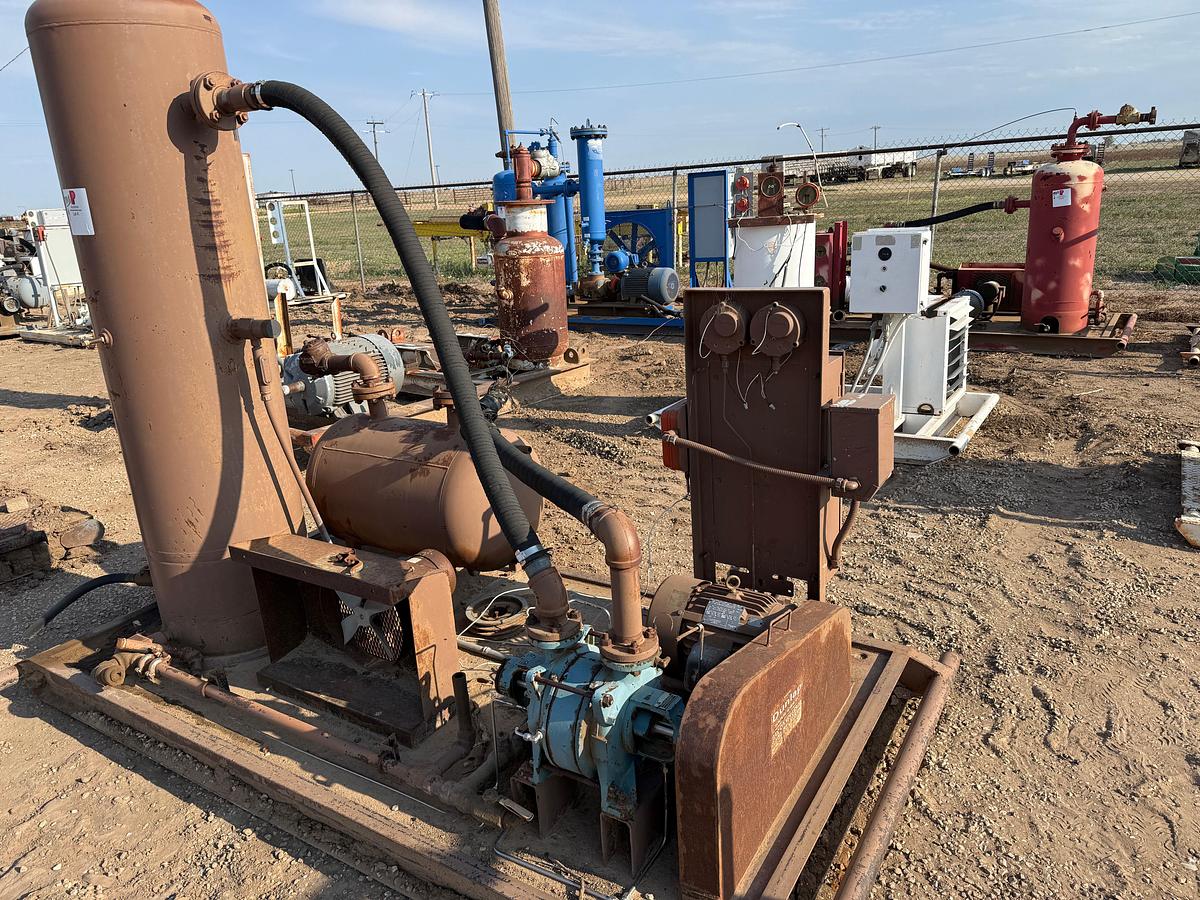 Used (3) SKIDDED AIR COMPRESSOR STATIONS INCOMPLETE F/ PARTS