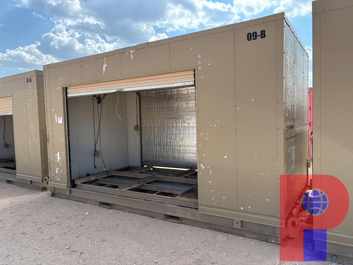 Used 16’L X 8’4”W X 9’8”H 2-DOOR CHEM SHED
