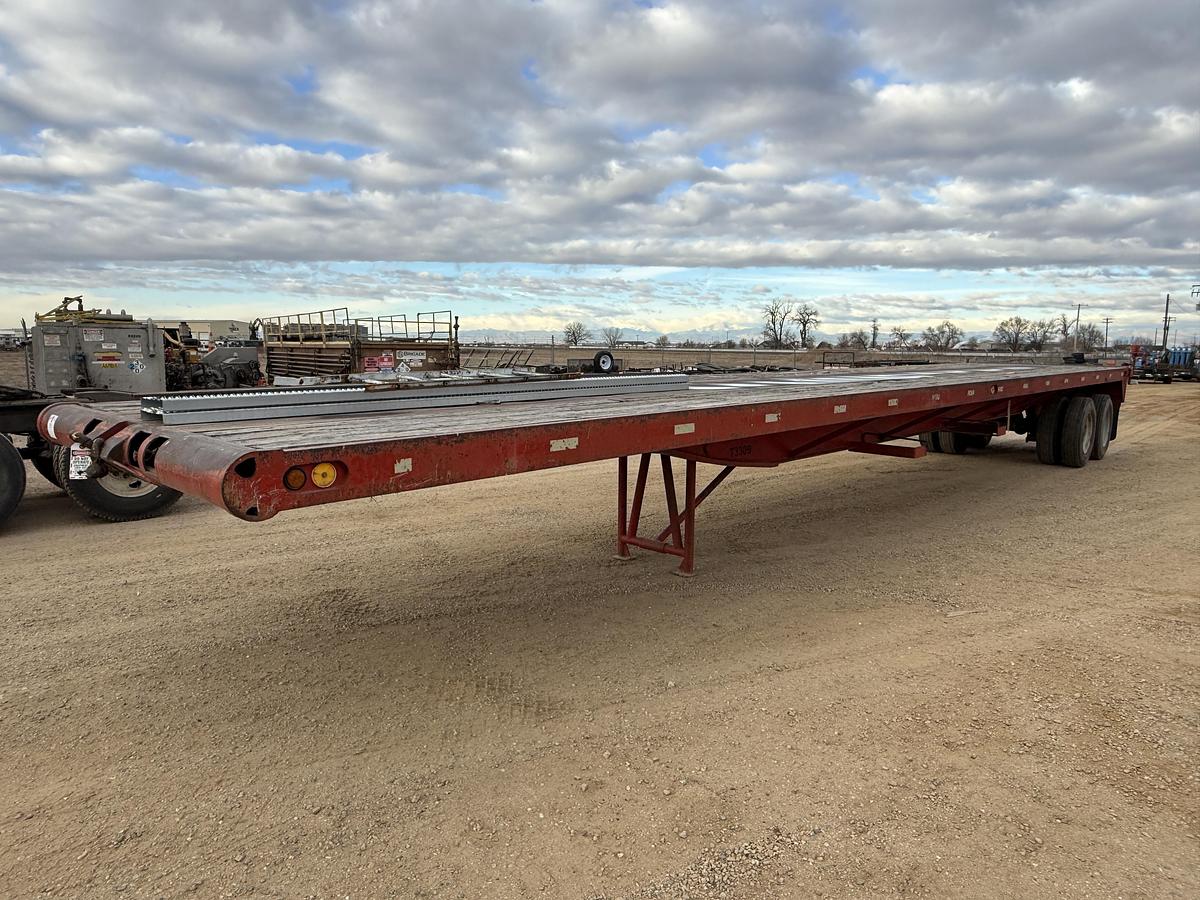 Used 2003 SHOP BUILT 48’ X 102” T/A OILFIELD FLOAT FLATBED TRAILER