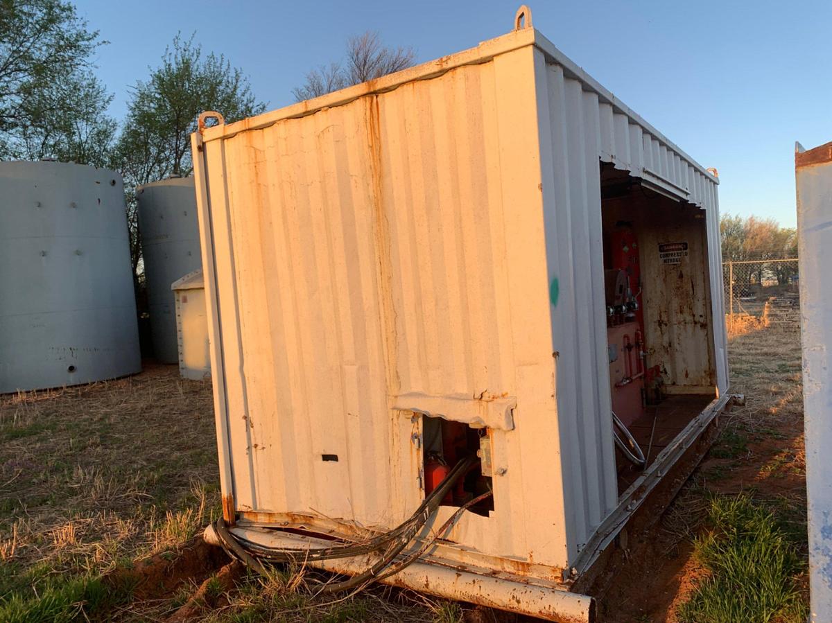 Used 18’ L x 8’ W x 9’4” T Skidded BOP Closing Unit