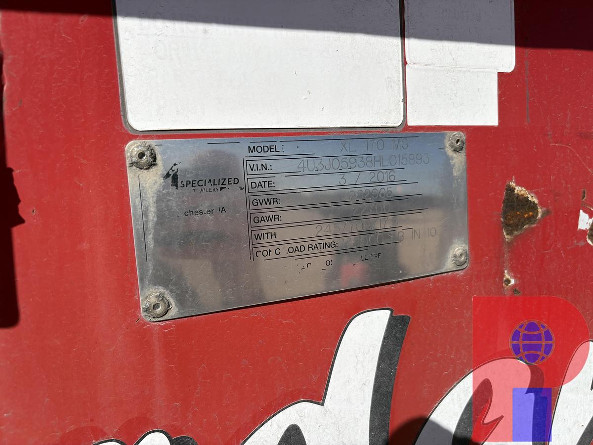 Used 2017 JORDAN XL-170-MG HEAVY HAUL TRAILER PKG