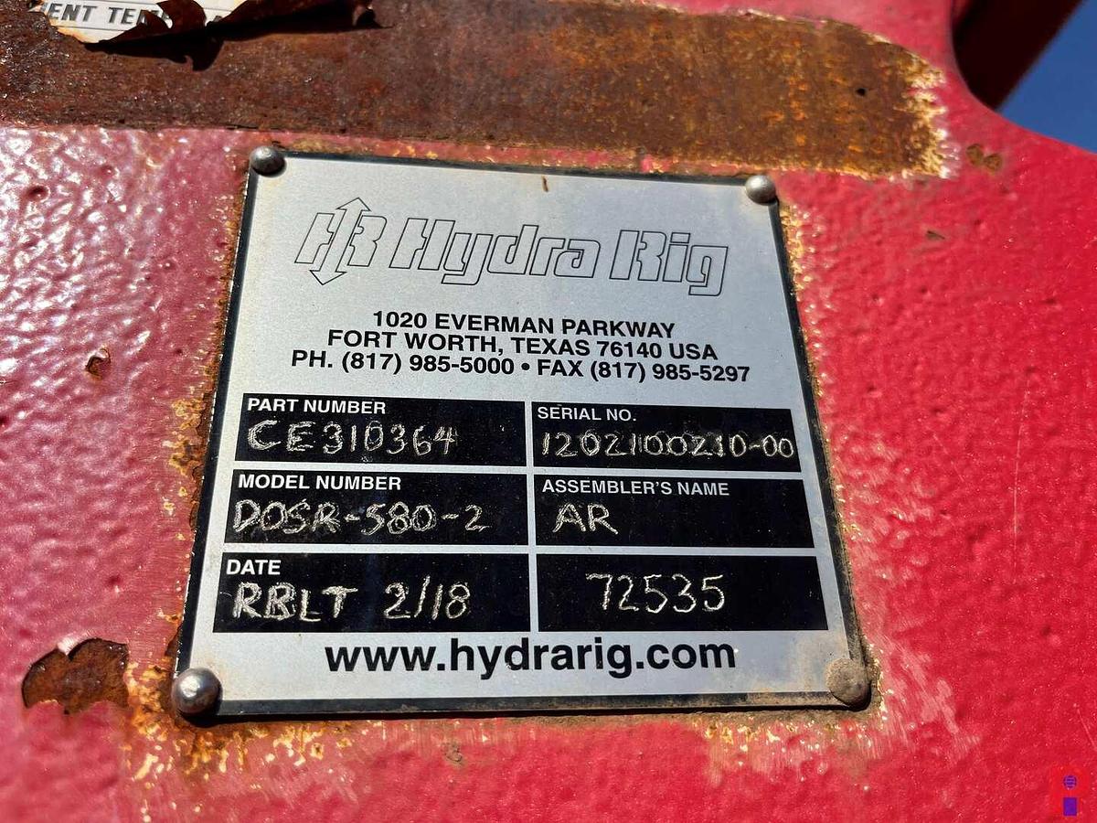 Used HYDRA RIG 580 INJECTOR HEAD ASSY. (REBUILT 2018)