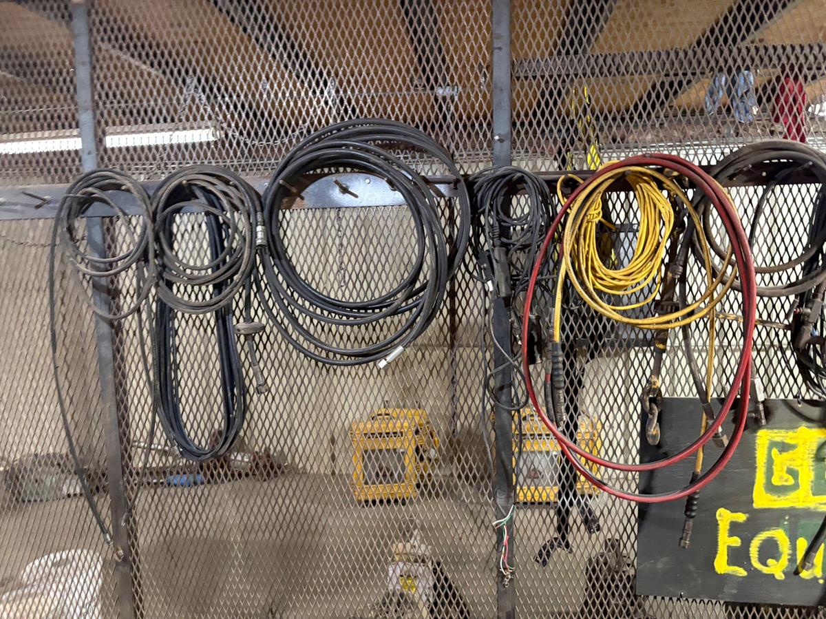 Used Lot of assorted hydraulic hoses, rubber seals, cutting torch supplies, etc