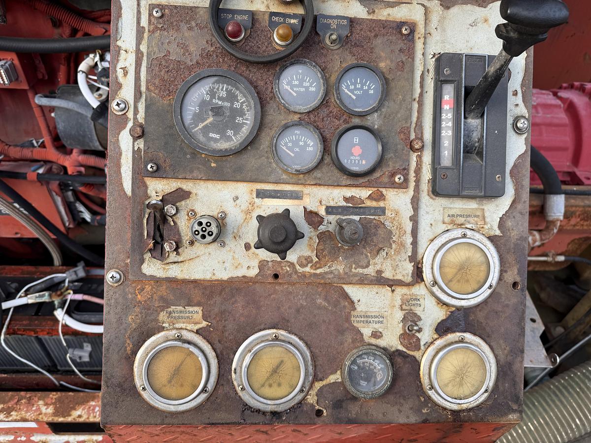 Used SERVA 10K WP TRIPLEX WELL SERVICE PUMP SKIDDED P/B DETROIT SERIES 60 (INCOMPLETE)