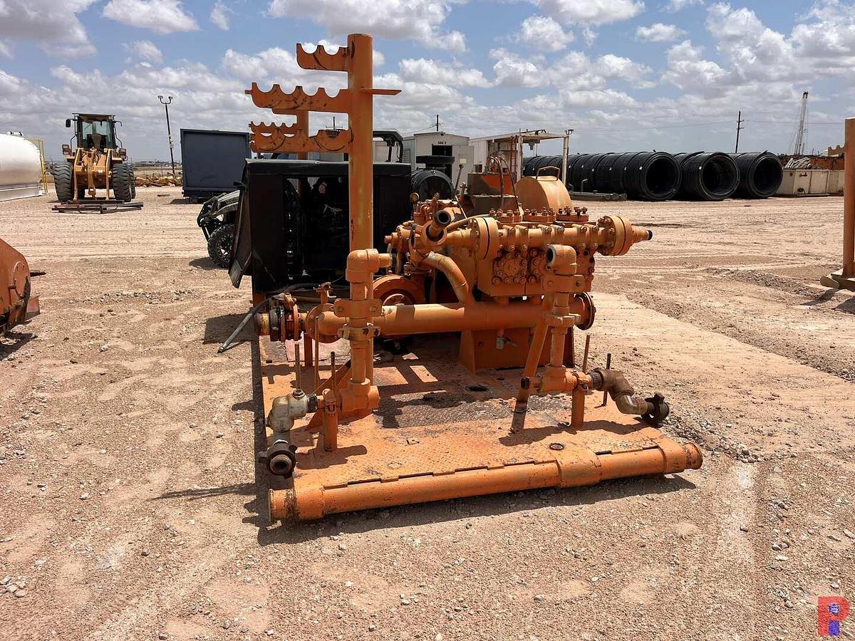 Used GARDNER DENVER TEE TRIPLEX PUMP UNIT, SKIDDED