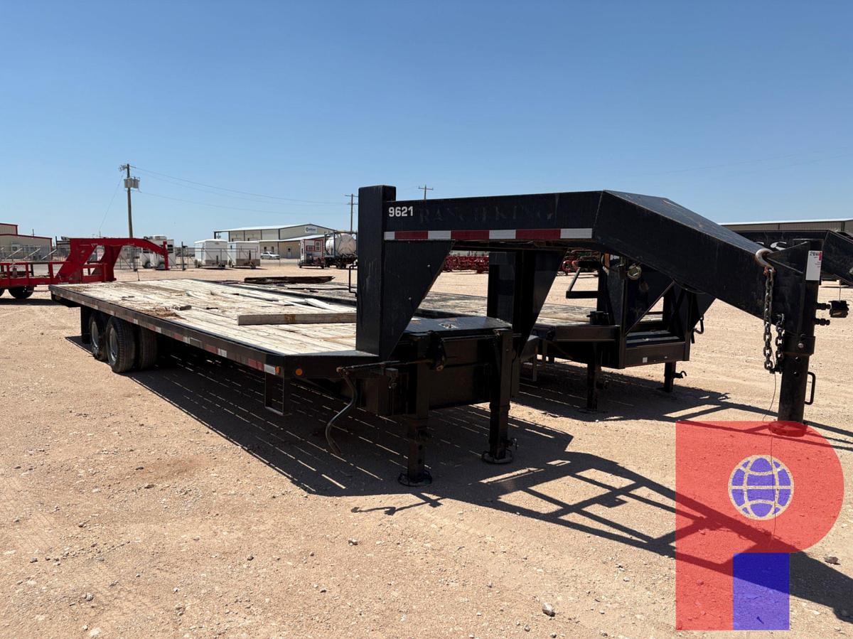 Used 2014 AMERITRAIL 32’ X 102” FLATBED GOOSENECK TRAILER