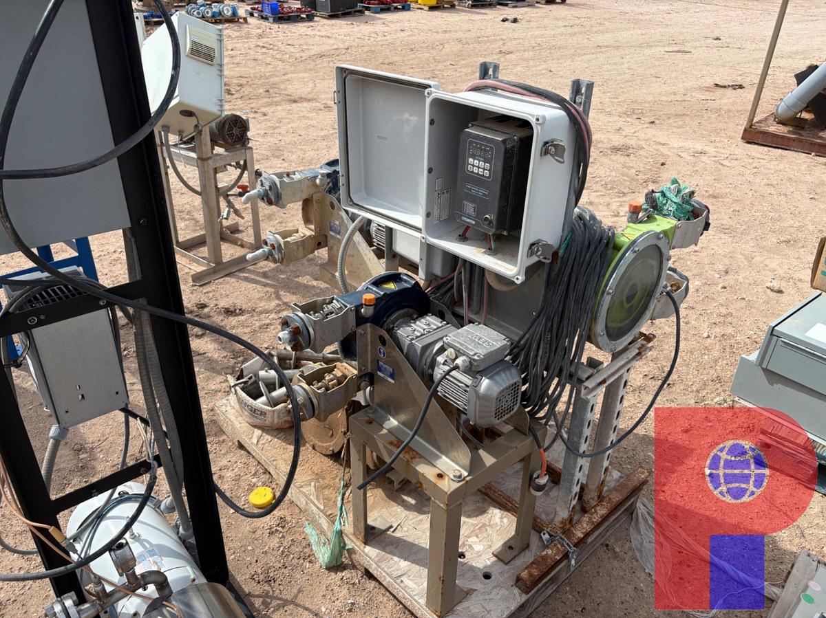 Used FLOWMOTION CHEMICAL PUMP SKID W/ BALDOR 7.5HP ELECTRIC MOTOR