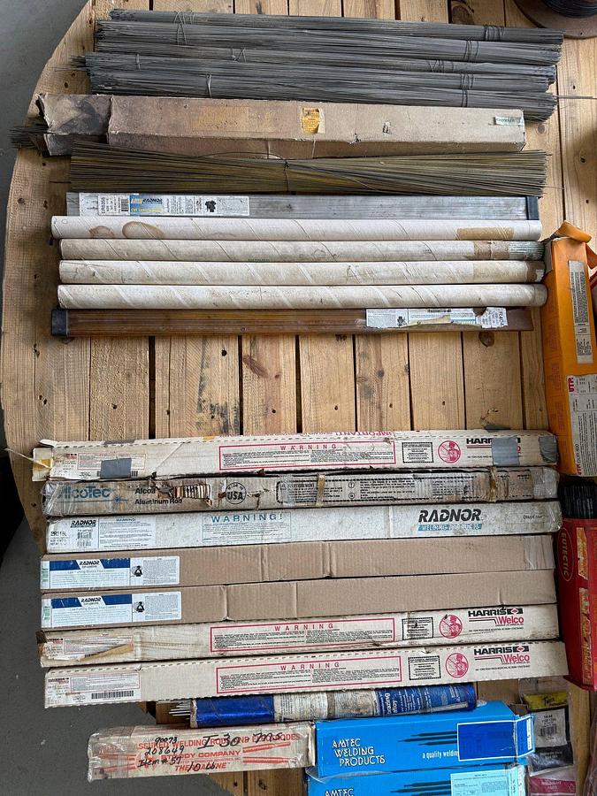 Used PALLET OF ASSORTED WELDING SUPPLIES – (SEE PICS)