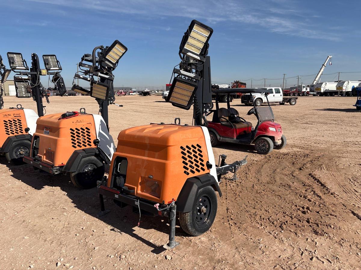 Used 2018 GENERAC MLT6SMD 6KW S/A BUMPER PULL LED LIGHT TOWER