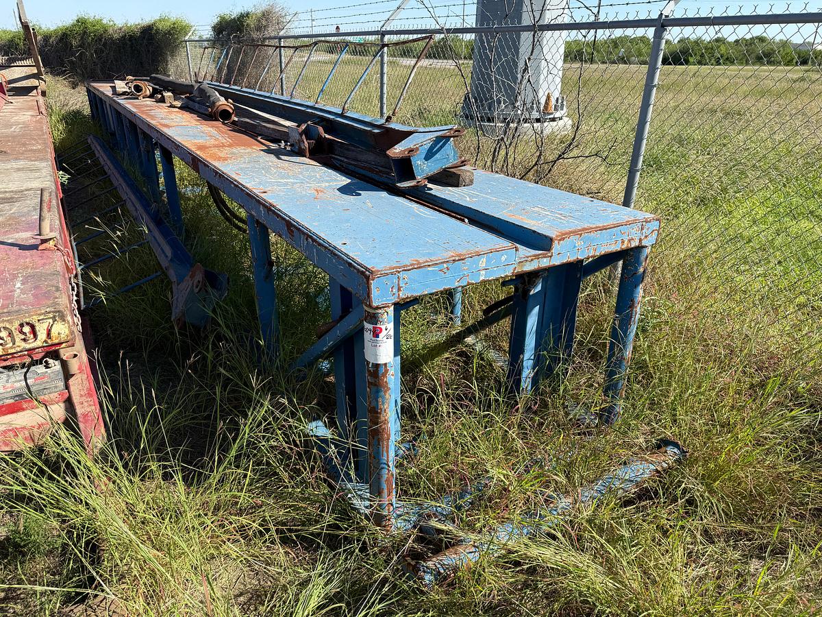Used 40’L X 4’W X 3.6’H HYDRAULIC CATWALK SKIDDED (NO POWER, INCOMPLETE)