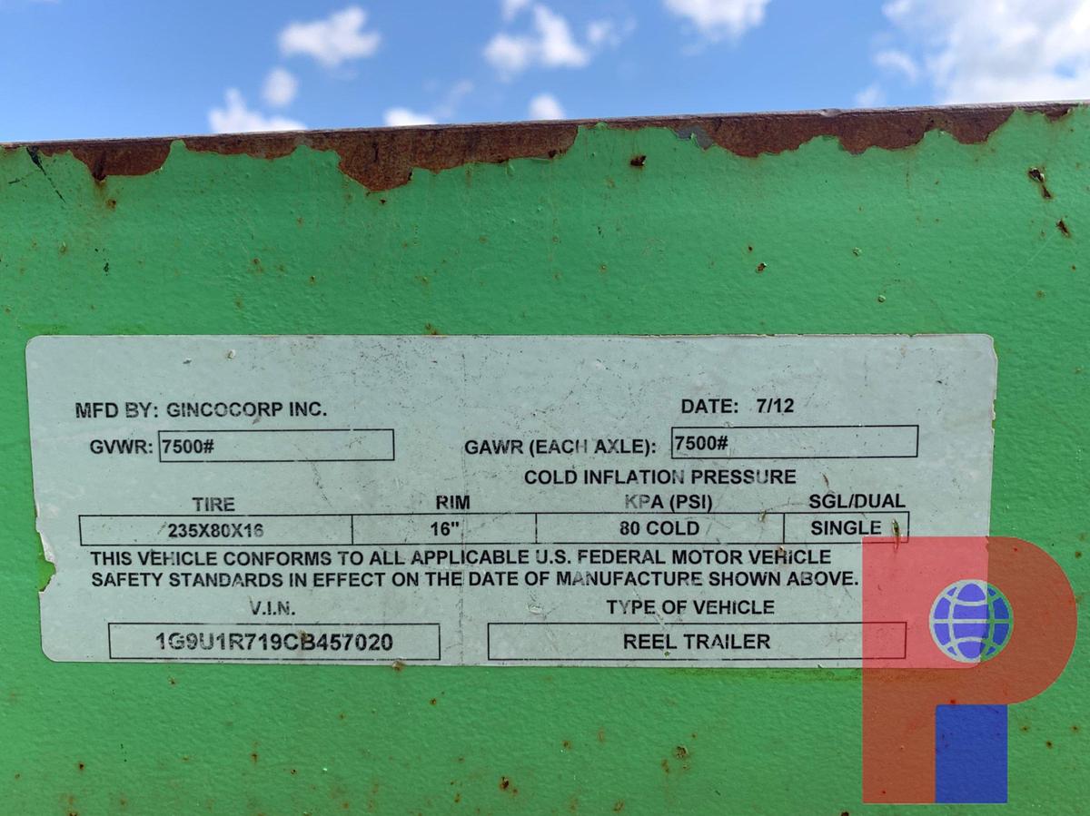 Used 2012 GENESIS POLY REEL TRAILER