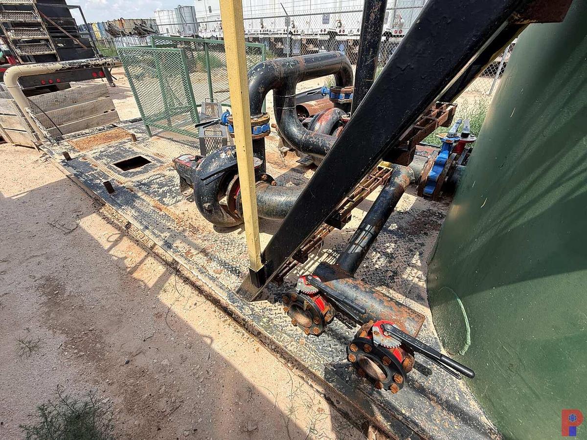 Used 17’L X 7.5’W X 5’H  SGL. COMPARTMENT 90 BBL MIXING TANK