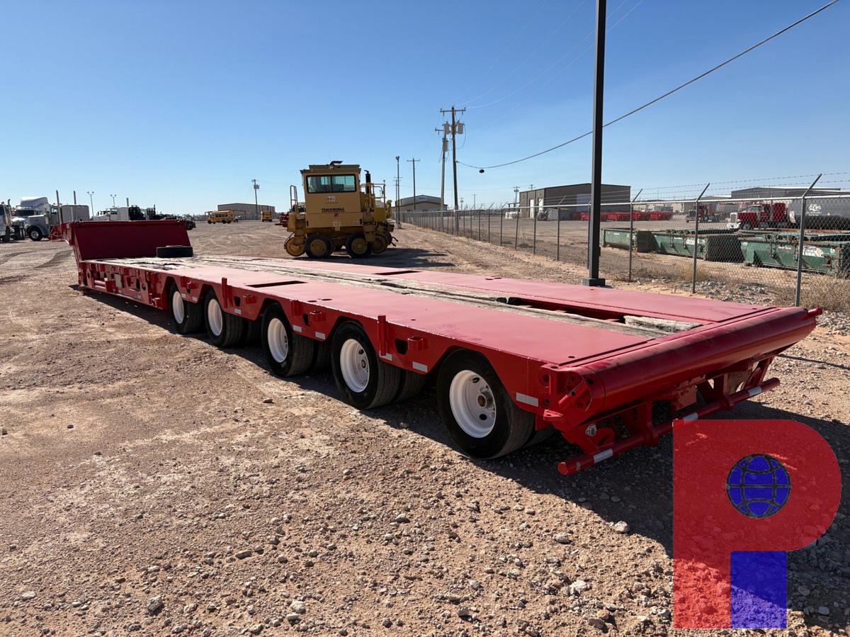 Used 2011 ASPEN 75 TON 5-AXLE SCISSOR NECK OILFIELD LOWBOY TRAILER