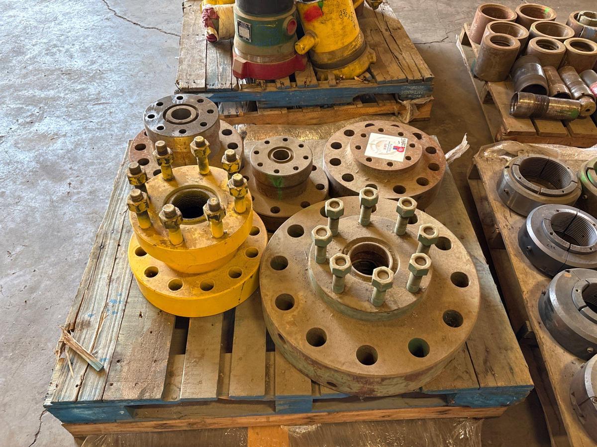 Used (5) assorted adapter flanges