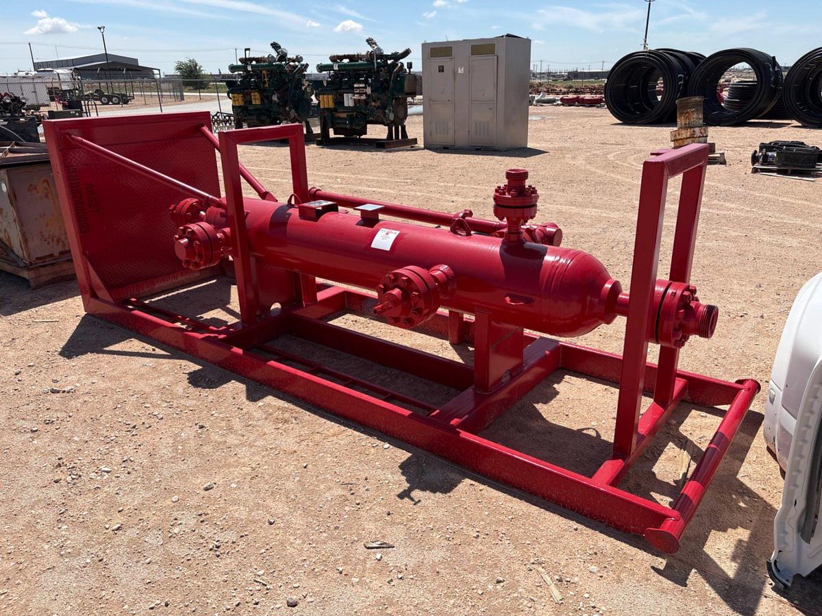 Used NTPV 16 X 96 10,000psi sand shark vertical separator
