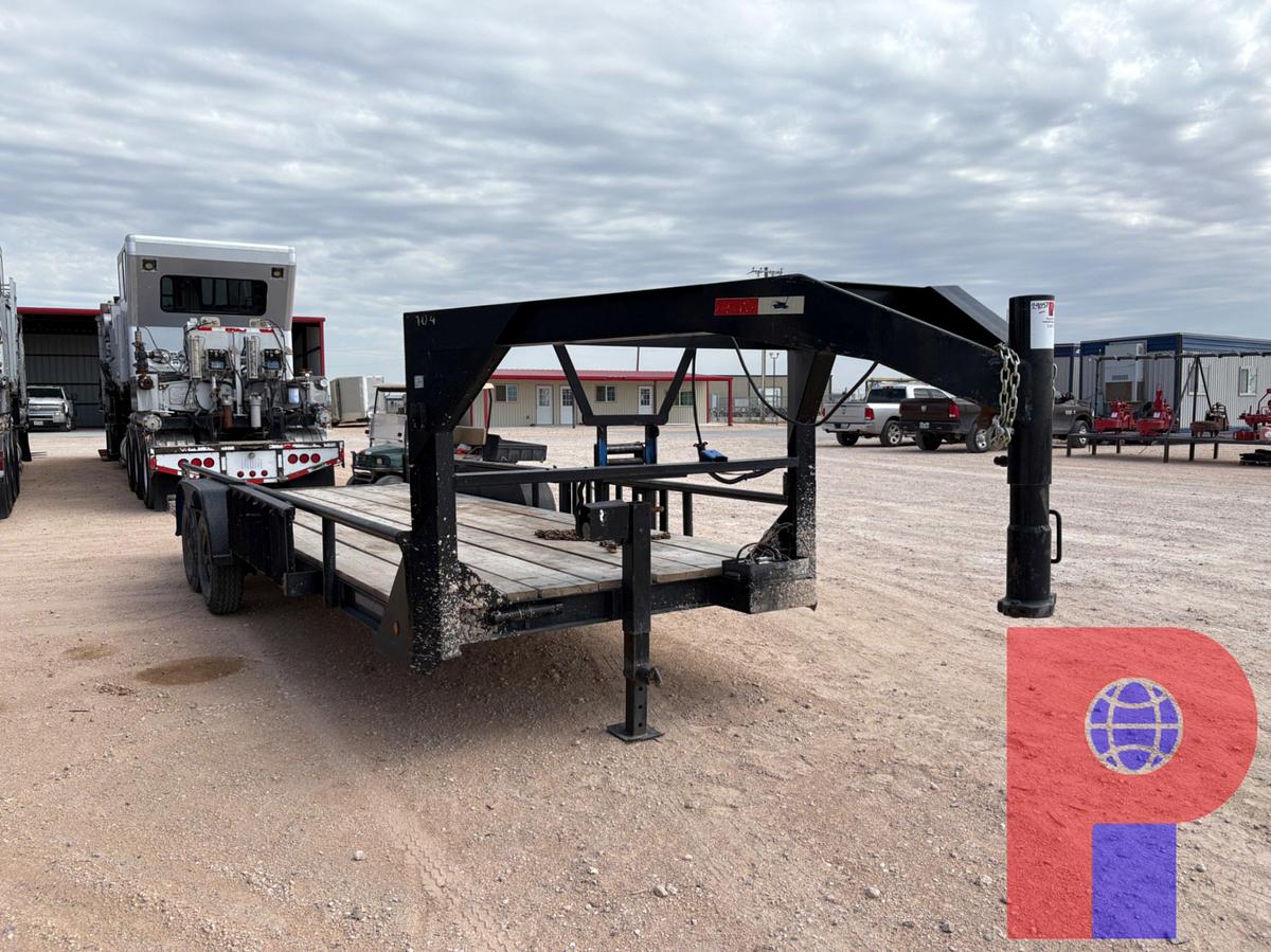 Used 2018 CONT 21’ X 7’ T/A GOOSENECK TRAILER
